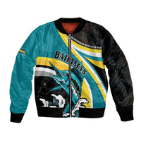Personalised The Bahamas Blue Marlin Bomber Jacket Bahamian Coat Of Arms