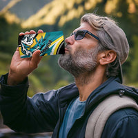 Personalised The Bahamas Blue Marlin 4 in 1 Can Cooler Tumbler Bahamian Coat Of Arms