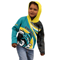 Personalised The Bahamas Blue Marlin Kid Hoodie Bahamian Coat Of Arms
