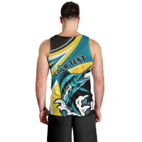 Personalised The Bahamas Blue Marlin Men Tank Top Bahamian Coat Of Arms