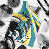 Personalised The Bahamas Blue Marlin Men Tank Top Bahamian Coat Of Arms