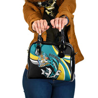 The Bahamas Blue Marlin Shoulder Handbag Bahamian Coat Of Arms