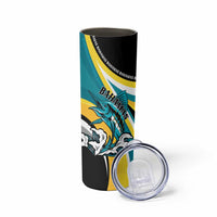 Personalised The Bahamas Blue Marlin Skinny Tumbler Bahamian Coat Of Arms