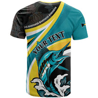 Personalised The Bahamas Blue Marlin T Shirt Bahamian Coat Of Arms