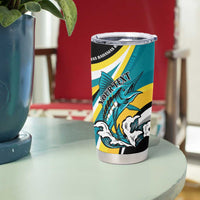 Personalised The Bahamas Blue Marlin Tumbler Cup Bahamian Coat Of Arms