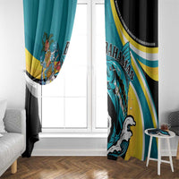The Bahamas Blue Marlin Window Curtain Bahamian Coat Of Arms