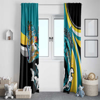 The Bahamas Blue Marlin Window Curtain Bahamian Coat Of Arms