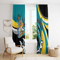 The Bahamas Blue Marlin Window Curtain Bahamian Coat Of Arms