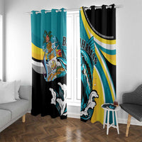 The Bahamas Blue Marlin Window Curtain Bahamian Coat Of Arms