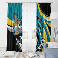 The Bahamas Blue Marlin Window Curtain Bahamian Coat Of Arms
