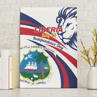 Liberia Independence Day Canvas Wall Art July 26 Lion Coat of Arms - Wonder Print Shop