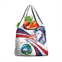 Liberia Independence Day Grocery Bag July 26 Lion Coat of Arms