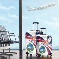 Liberia Independence Day Luggage Cover July 26 Lion Coat of Arms - Wonder Print Shop
