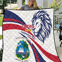 Liberia Independence Day Quilt July 26 Lion Coat of Arms - Wonder Print Shop