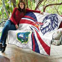 Liberia Independence Day Quilt July 26 Lion Coat of Arms - Wonder Print Shop