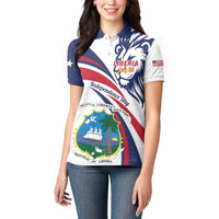 Liberia Independence Day Women Polo Shirt July 26 Lion Coat of Arms - Wonder Print Shop