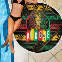 International Reggae Day Beach Blanket Rastafarian Lion Legend of Reggae - Wonder Print Shop