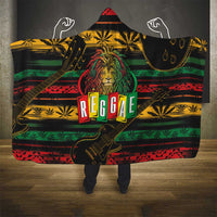 International Reggae Day Hooded Blanket Rastafarian Lion Legend of Reggae