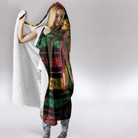 International Reggae Day Hooded Blanket Rastafarian Lion Legend of Reggae