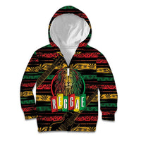 International Reggae Day Kid Hoodie Rastafarian Lion Legend of Reggae - Wonder Print Shop