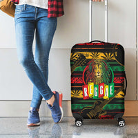 International Reggae Day Luggage Cover Rastafarian Lion Legend of Reggae - Wonder Print Shop