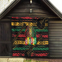International Reggae Day Quilt Rastafarian Lion Legend of Reggae - Wonder Print Shop