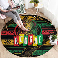 International Reggae Day Round Carpet Rastafarian Lion Legend of Reggae