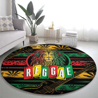 International Reggae Day Round Carpet Rastafarian Lion Legend of Reggae