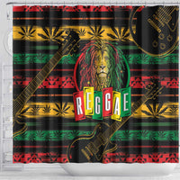 International Reggae Day Shower Curtain Rastafarian Lion Legend of Reggae