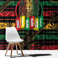International Reggae Day Window Curtain Rastafarian Lion Legend of Reggae - Wonder Print Shop