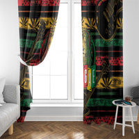 International Reggae Day Window Curtain Rastafarian Lion Legend of Reggae - Wonder Print Shop