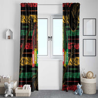 International Reggae Day Window Curtain Rastafarian Lion Legend of Reggae - Wonder Print Shop