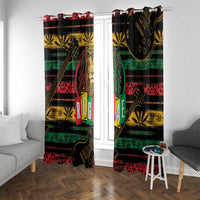 International Reggae Day Window Curtain Rastafarian Lion Legend of Reggae - Wonder Print Shop