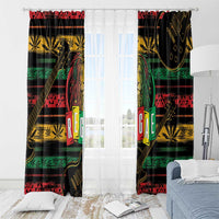 International Reggae Day Window Curtain Rastafarian Lion Legend of Reggae - Wonder Print Shop