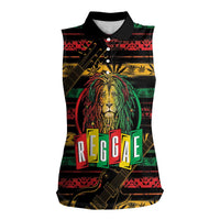 International Reggae Day Women Sleeveless Polo Shirt Rastafarian Lion Legend of Reggae - Wonder Print Shop