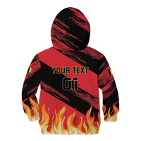 Custom Belgium 2024 Football Kid Hoodie Go De Rode Duivels - Wonder Print Shop