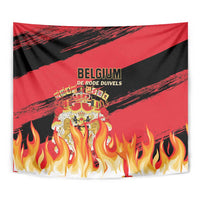 Belgium 2024 Football Tapestry Go De Rode Duivels - Wonder Print Shop