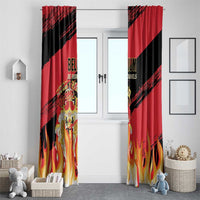 Belgium 2024 Football Window Curtain Go De Rode Duivels - Wonder Print Shop