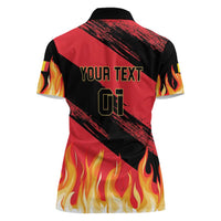 Custom Belgium 2024 Football Women Polo Shirt Go De Rode Duivels - Wonder Print Shop