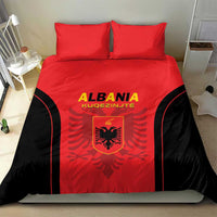 Albania 2024 Football Bedding Set Come On Kuqezinjte - Wonder Print Shop