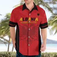 Custom Albania 2024 Football Hawaiian Shirt Come On Kuqezinjte - Wonder Print Shop