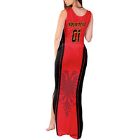 Custom Albania 2024 Football Tank Maxi Dress Come On Kuqezinjte - Wonder Print Shop