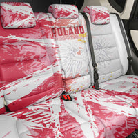 Poland 2024 Football Back Car Seat Cover Orly Go Champions - Wonder Print Shop