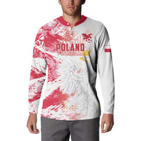 Custom Poland 2024 Football Button Sweatshirt Orly Go Champions - Wonder Print Shop
