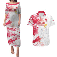 Custom Poland 2024 Football Couples Matching Puletasi and Hawaiian Shirt Orly Go Champions - Wonder Print Shop