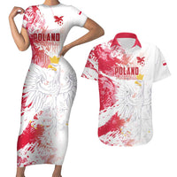 Custom Poland 2024 Football Couples Matching Short Sleeve Bodycon Dress and Hawaiian Shirt Orly Go Champions - Wonder Print Shop