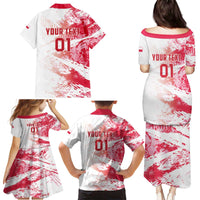 Custom Poland 2024 Football Family Matching Puletasi and Hawaiian Shirt Orly Go Champions - Wonder Print Shop