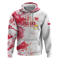 Custom Poland 2024 Football Hoodie Orly Go Champions - Wonder Print Shop