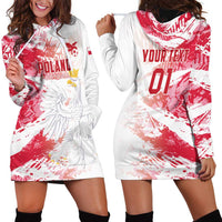 Custom Poland 2024 Football Hoodie Dress Orly Go Champions - Wonder Print Shop