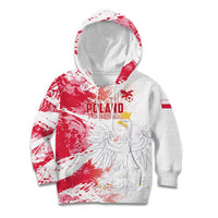 Custom Poland 2024 Football Kid Hoodie Orly Go Champions - Wonder Print Shop